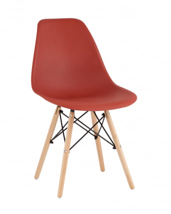 Стул Eames Style DSW терракотовый (разборный каркас)_0
