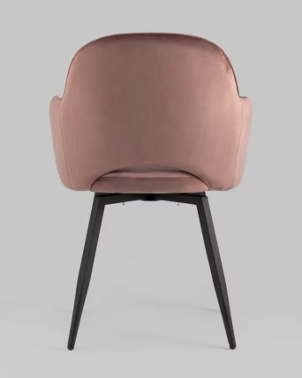 Стул Венера вращающийся велюр Пыльно-розовый_4