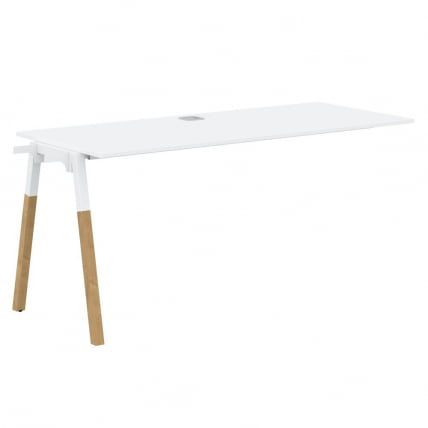 Рабочая станция Forta FIST 1567 Белый премиум Дуб Гамильтон_0