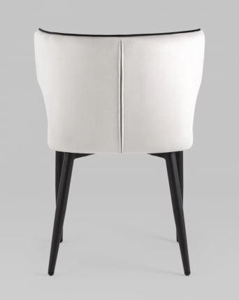 Стул Матео с кантом велюр Светло-серый_5