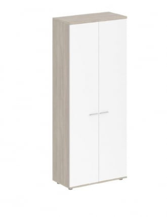 Шкаф высокий двухдверный Sigma SG.811.OL.WH Дуб светлый Белый_0