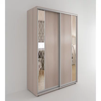 Шкаф-купе 2-х дверный Акцент-Вера ДР 1400х600 Ясень шимо светлый_0