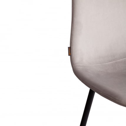 Стул BREEZE (mod. JSC-58) Велюр/металл , 44 х 53 х 86 см, Light grey (светло-серый) HLR14 / черный_7