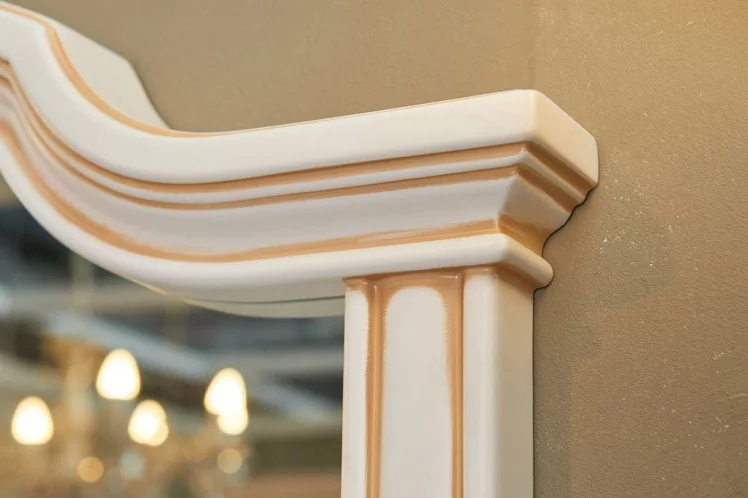 Комплект мебели для спальни Марлен №6 Кремовый белый Патина_5