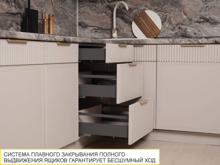 Напольный шкаф (3 ящика с системой плавного закрывания) Флоренция 107.91_3