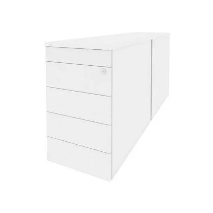 Тумба двойная приставная / опорная (TIP-ON) ONIX O.TPO-2.8 TIP Белый Бриллиант_0