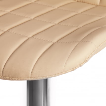 Стул барный AVIONIC (mod. KY712A) металл/экокожа, 45*53*86-107 см, бежевый/хром_6