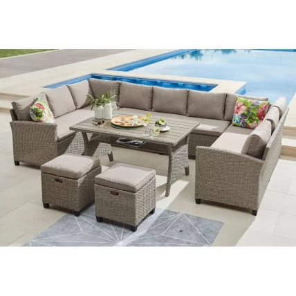 Комплект плетеной мебели AFM-370B Beige_0