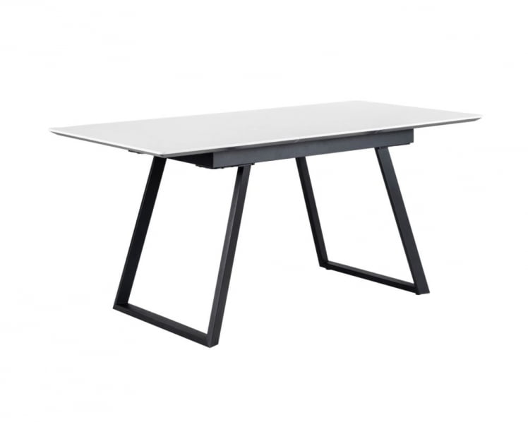 Стол Пеле раздвиж. 120-160 Светлый мрамор/Бабочка_1