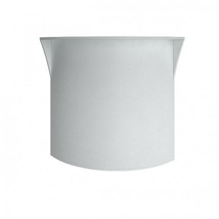 Стойка угловая (радиусный элемент - ХДФ) Riva А.РС-5 Белый_0