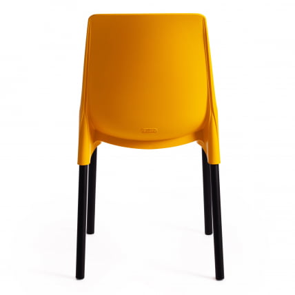 Стул GENIUS (mod 75) металл/пластик, 46x56x84cм, желтый/черные ножки_3