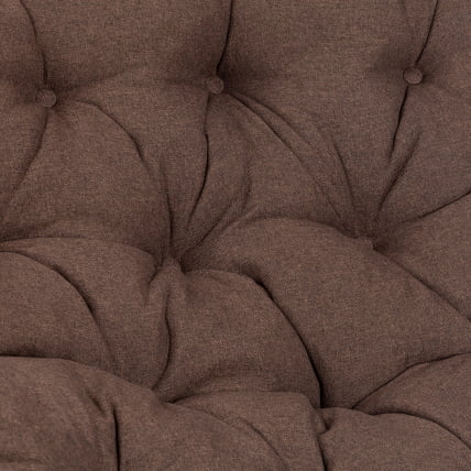 Диван MAMASAN/МАМАСАН 23/02 W /с подушкой/ подушка 182х119 см, 169х102х80 см, Antique brown (античный черно-коричневый), ткань, коричневый, 3М7_7
