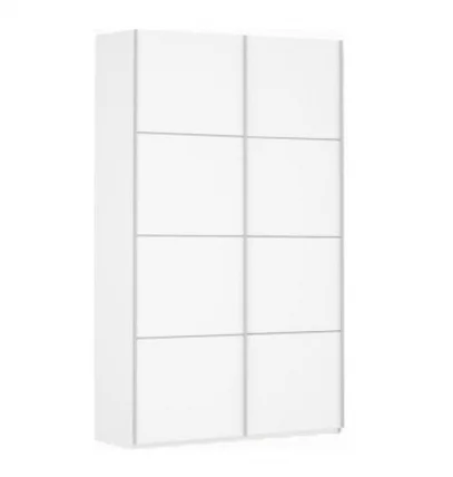 Шкаф-купе двухдверный Прайм 1200 ДСП/ДСП Белый снег_0