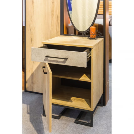 Тумба для обуви с ящиком Loft (ТОЯ) Дуб натур/Бетон_8