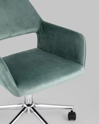 Стул офисный Ross велюр Оливковый_2