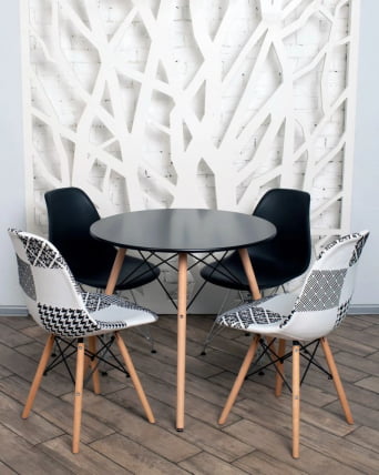 Стол круглый EAMES DSW NEW D=80 черный_8