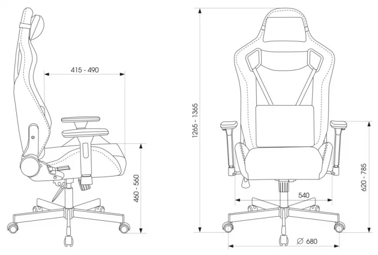 Геймерское кресло Knight Outrider Black-Violet_17