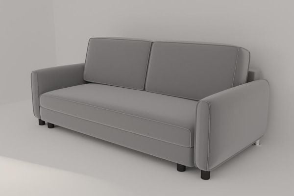 Диван прямой Сундсен (Berhouse) Цвет фасада: Азур велюр; Тип: Прямой; Материал фасада: Металл/Велюр_3