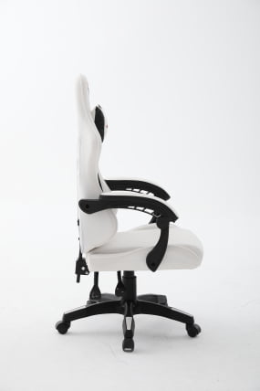 Кресло спортивное TopChairs Phantom бело-черный_6