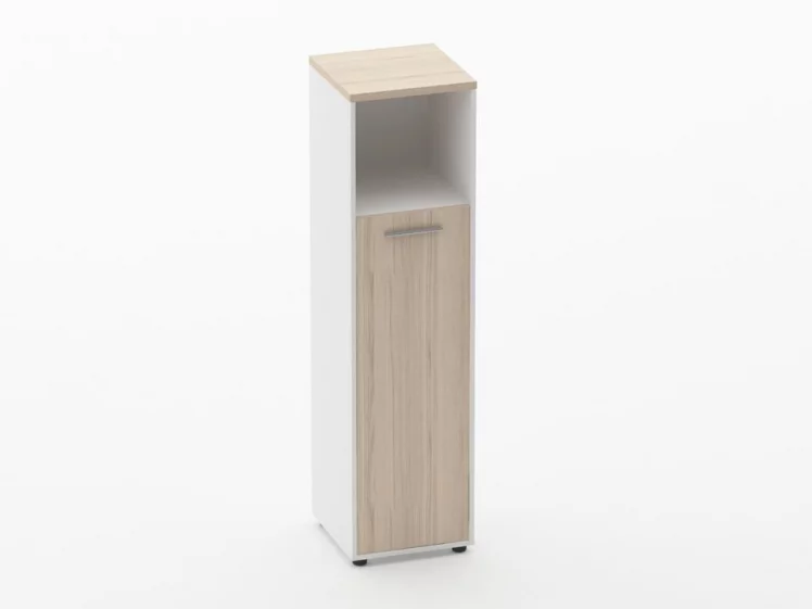 Шкаф 3 узкий закрытый с нишей Deka 10.16.13Л Туя/Белый_0