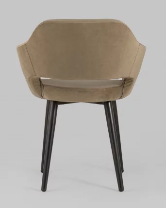 Стул с подлокотниками Саймон велюр Капучино_4