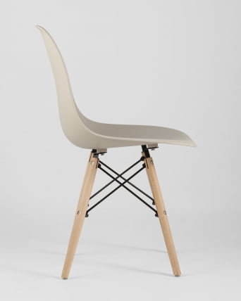 Стул Eames Style DSW бежевый (разборный каркас)_5