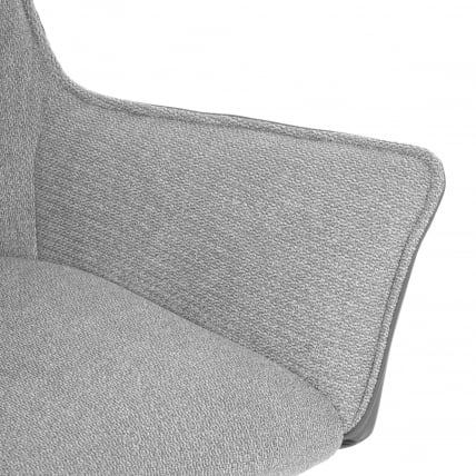 Кресло Murano/Мурано опора 360, велюр/букле (HYP)/Экокожа, светло-серый/графит_7