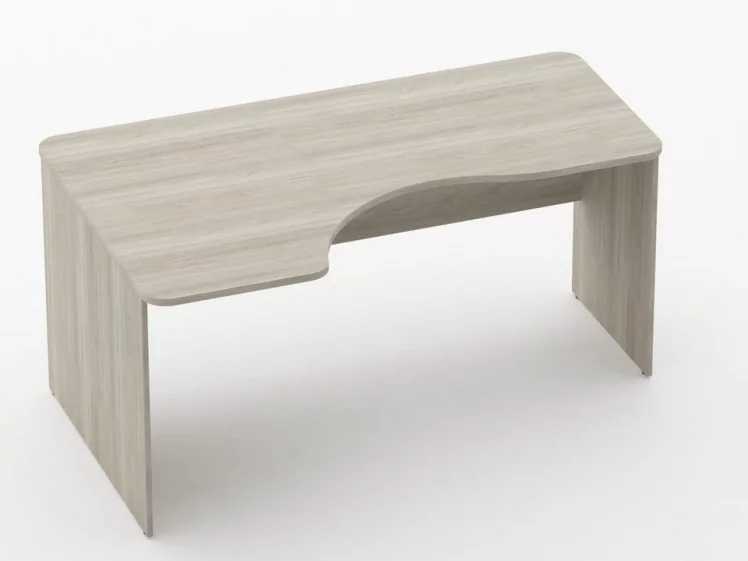 Стол угловой Glassy 1.14.16Л Дуб сантана светлый_0