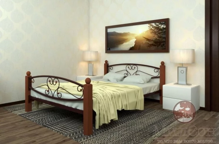 Кровать Каролина Lux plus 1400х1900 Медная_1