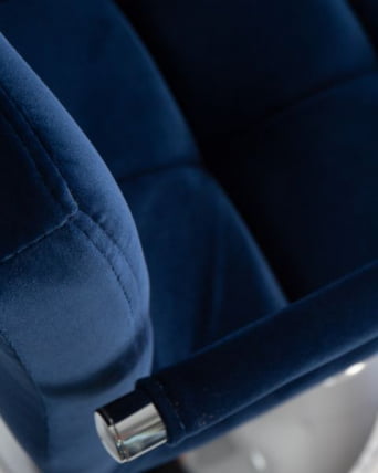 Стул барный DOBRIN KRUGER ARM (синий велюр (MJ9-117))_8