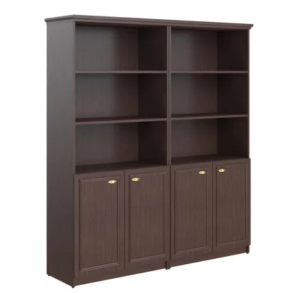 Шкаф высокий 2-х секционный с малыми дверьми RHC 180.5 Венге_0