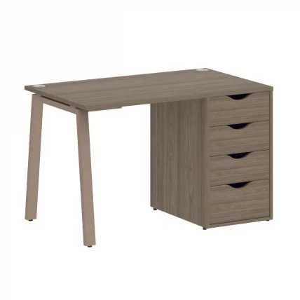 Стол письменный HOME OFFICE VR.SP-3-118.4.A Вяз Благородный/Мокко металл_0