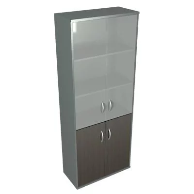 Шкаф для документов СТ-1.2 Венге/металлик_0