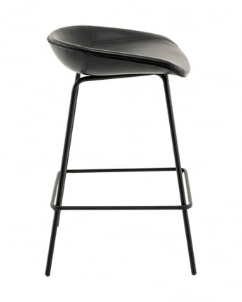 Стул полубарный Фуриоса экокожа черный_3