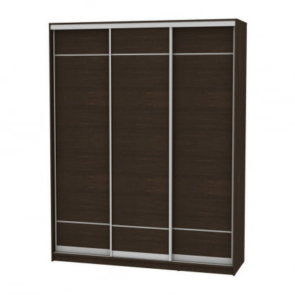 Шкаф-купе B-220х180х60-3(Венге-D7D7D7)_0