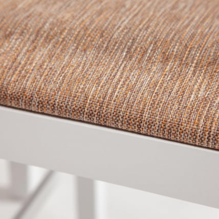 Обеденный комплект Хадсон (стол + 4 стула) Хадсон (стол + 4 стула)/ Hudson Dining Set дерево гевея/мдф, стол: 110х70х75см / стул: 44х42х89см, pure white (белый 2-1), ткань кор.-зол._1