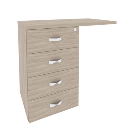 Тумба приставная (универсальная л/пр) Оникс Директ О.ТПУ-4 Дуб Аттик 842*460*750 / O.TPU-4_0
