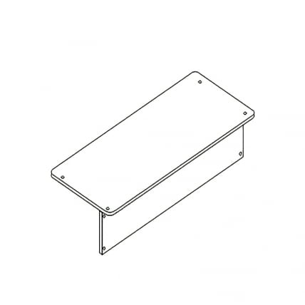Столешница двухместная АЛц.С2Д-22/2_0