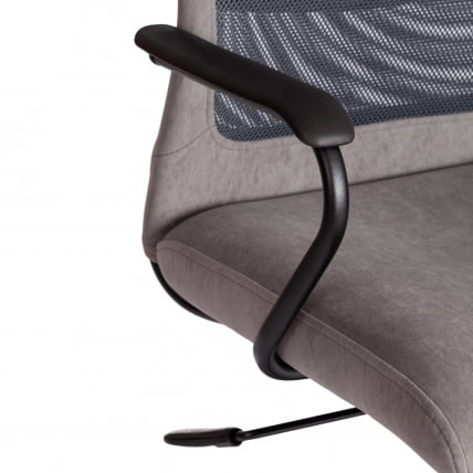 Кресло PROFIT (мп) PROFIT (мп) флок/ткань, серый, 29/W-12_6