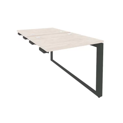 Стол-приставка двойной на О-образном м/к к опорым элем. ONIX O.MO-D.SPR-0.7 Денвер Светлый/Антрацит_0