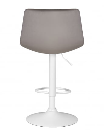 Стул барный DOBRIN TAILOR WHITE (серый велюр (MJ9-75)) 2 шт_5