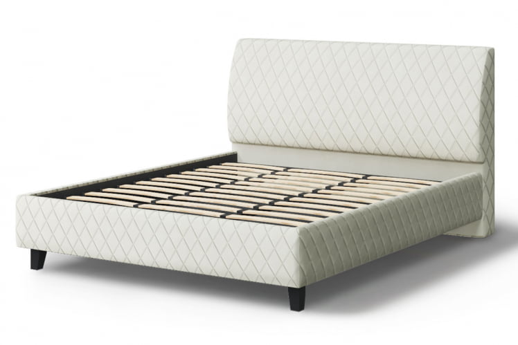 Кровать Хилтон, 2000 x 1800 мм, серо-белый_2