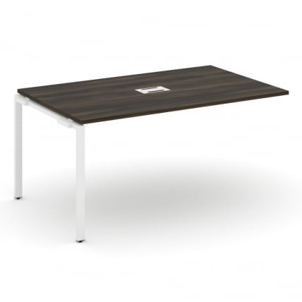 Проходной наборный элемент переговорного стола CONCEPT CN.NPRG-014 Дуб Мали Белый_0