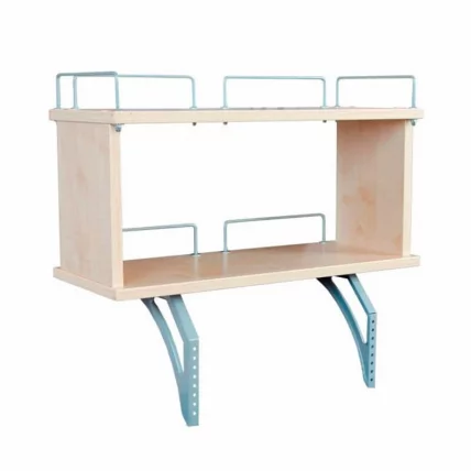 Полка задняя двухъярусная к столу Polka_zz 1/750 (Polka_zz 7/750) Клен Бежевый_0