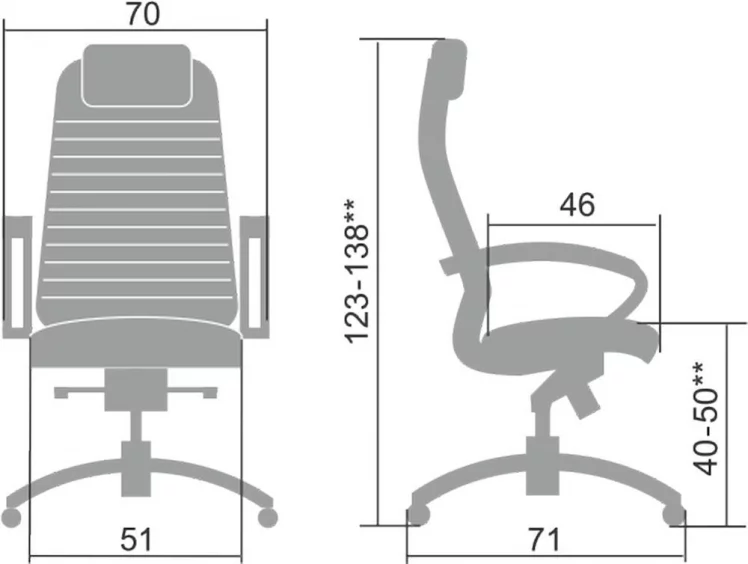 Кресло руководителя Samurai KL-1.04 Темно-бордовый_3
