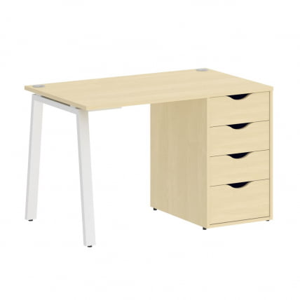 Стол письменный HOME OFFICE VR.SP-3-118.4.A Клен/Белый металл_0