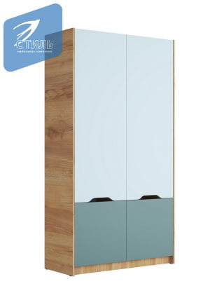 Шкаф RICH ШК-002 Мята/Сумеречный голубой/дуб крафт золотой_1