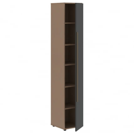 Шкаф-колонка с глухой дверью (правый) VELION VHCS 40.1 R Яшма черный Кобра_1