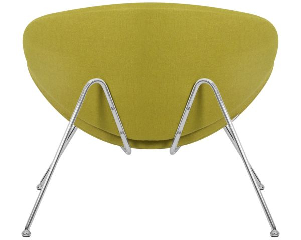 Кресло дизайнерское DOBRIN EMILY (светло-зеленая ткань AF3, хромированная сталь) 2 шт_6
