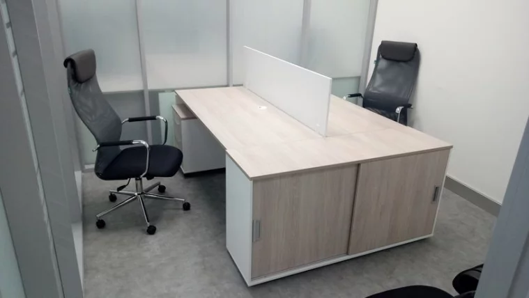 Тумба-купе для рабочего модуля Deka 9.02.145 Дуб Сантана светлый/Белый_3